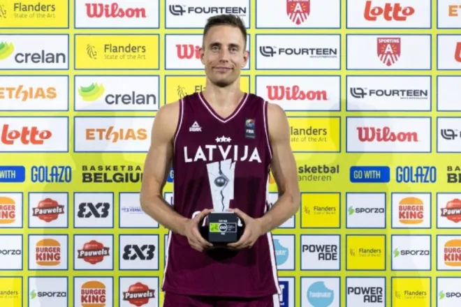 Kristaps Gluditis jadi MVP FIBA 3x3 Europe Cup 2026
