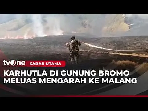 Hembusan Angin Persulit Proses Pemadaman Api di Kawasan Bromo | Kabar Utama