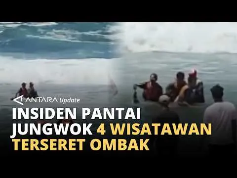 Terseret arus di Pantai Jungwok, tim gabungan evakuasi 4 wisatawan