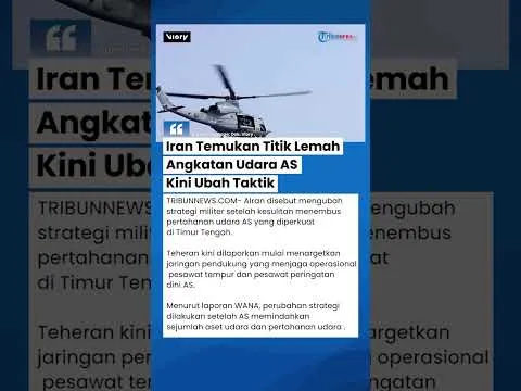 Angkatan Udara AS Jadi Sasaran Baru? Iran Ubah Taktik setelah Temukan Titik Lemah
